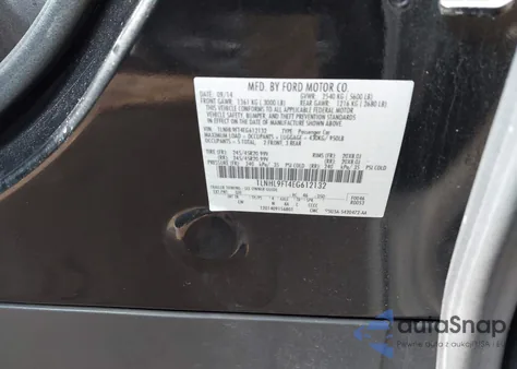 2014 Lincoln Mks Ecoboost from USA, damaged, VIN 1LNHL9FT4EG612132